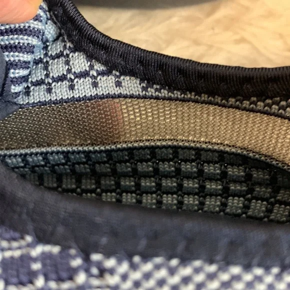 Danskin Women's Knit Sneakers in Navy and Gray - Picture 7 of 8